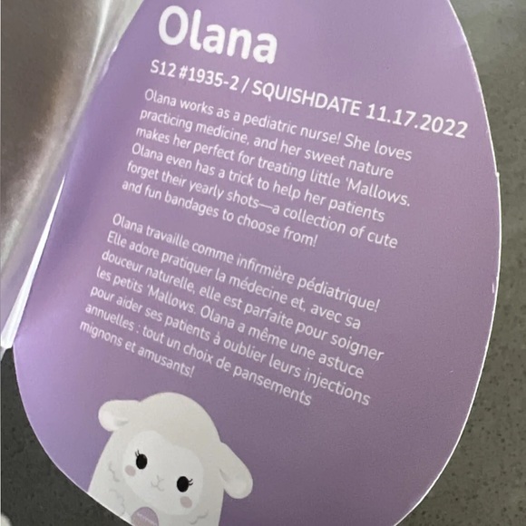 Squishmallows Easter Squad 2023 OLANA The Lamb Holding Easter Egg 14โ BRAND NEW - Picture 16 of 16